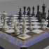 Low poly chess set image