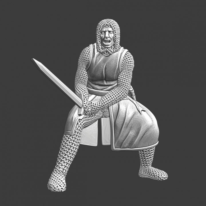 $5.00Medieval squire fighting