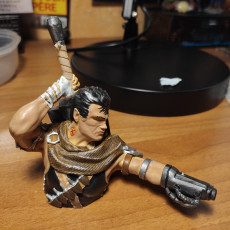 Picture of print of Guts with Cannon Arm, the Black swordsman
