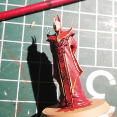 Picture of print of Red Wizard - Tabletop Miniature