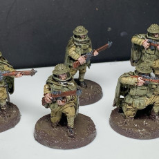 Picture of print of 28mm British Empire Riflemen - Gloom Trench 1926