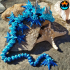 Void Sea Dragon, Articulating Flexi Wiggle Pet, Print in Place, Fantasy Serpent image