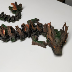 Picture of print of Woodland Dragon, Articulating Flexi Wiggle Pet, Print in Place, Fantasy