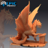 Ancient Gold Dragon / Legendary Drake / Winged Mountain Encounter / Magical Beast image
