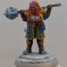 Picture of print of Female Dwarf Warrior