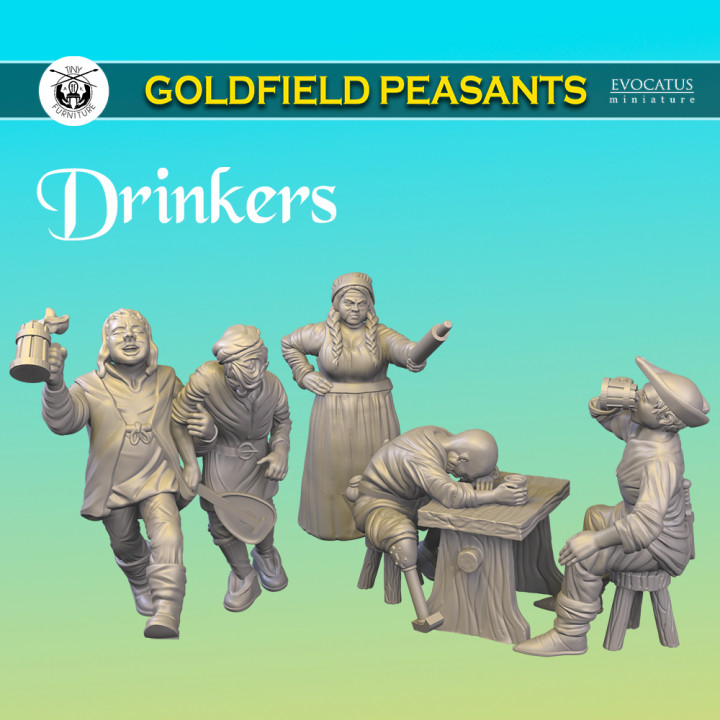 $10.00Village Drinkers (Goldfield Peasants)