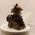 Owlkin Cannoneer Miniature - Pre-Supported print image