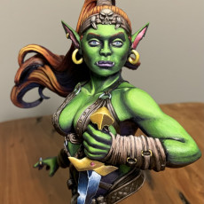 Picture of print of Goblin Thief bust pre-supported