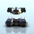 SF tank with main gun and miniguns 4 (+ supported version) - MechWarrior Scifi Science fiction SF 40k image