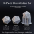 Dice Masters Set - 14 Shapes - Aladin Font - Supports Included image