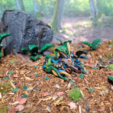 Picture of print of Saurian Snake Swarms