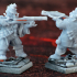 DWARF RANGED: Dwarves in Clothes with Firearms (Short and Long barrels) /Modular/ /Pre-supported/ print image