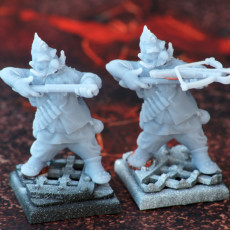Picture of print of DWARF RANGED: Dwarves in Hooded clothes with Firearms (Short barrels) /Modular/ /Pre-supported/
