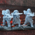 DWARF RANGED: Dwarves in Hooded clothes with Firearms (Short barrels) /Modular/ /Pre-supported/ print image