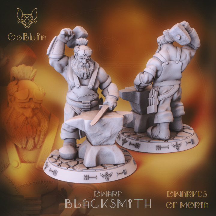 Dwarf Blacksmith - Dwarfs of Moria's Cover