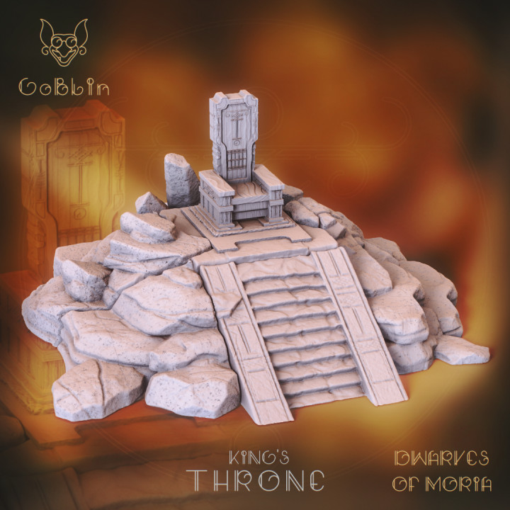The Throne of Dwarves hand sculpted miniatures and terrain. by