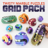 Twisty Puzzle Pack // Grid Variations (Includes Astrolabicon, the Chain, FIDJ, KWOB) image