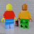 Fully Articulated Lego Maxifig -- Snap-Fit or Magnetic image