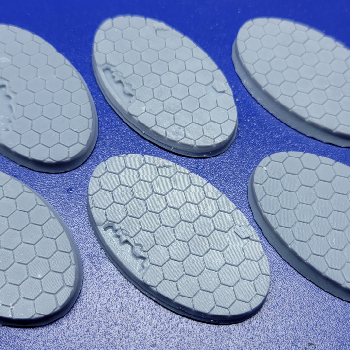 Hex Tech 60x35mm bases for Sci-Fi Miniatures