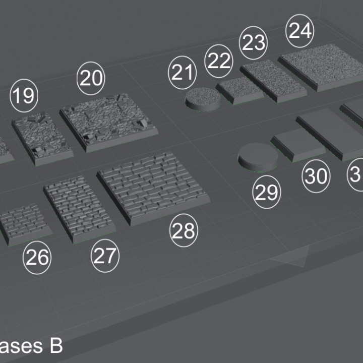 $9.9028mm Bases 32 STL - Files Pre-supported - Files Test Printed.
