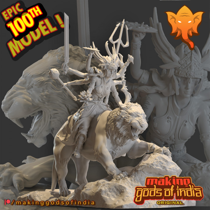 Durga - Goddess of Wars, Strength & Protection[100th model!!]