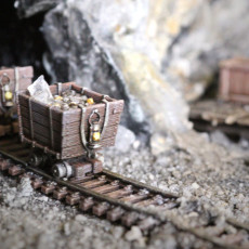 Picture of print of Mine Railway and Miner Carts