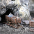 Mine Railway and Miner Carts print image