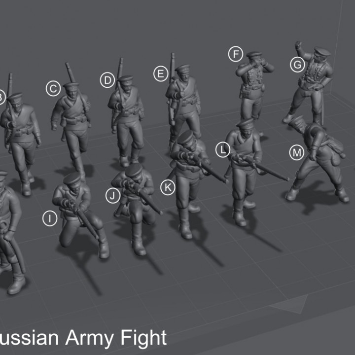 $17.90WW1 Russian Squad - Wargame - 28mm - Files Pre-supported - Files Test Printed.