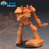 Wood Construct Spear / War Machine / Steampunk Tech Battle Robot image
