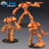 Wood Construct Set / War Machine / Steampunk Tech Battle Robot image