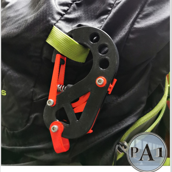 STRONG CAMPING CARABINER WITH BOTTLE OPENER