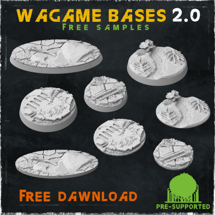 Wargame bases 2.0 (Free Samples)'s Cover