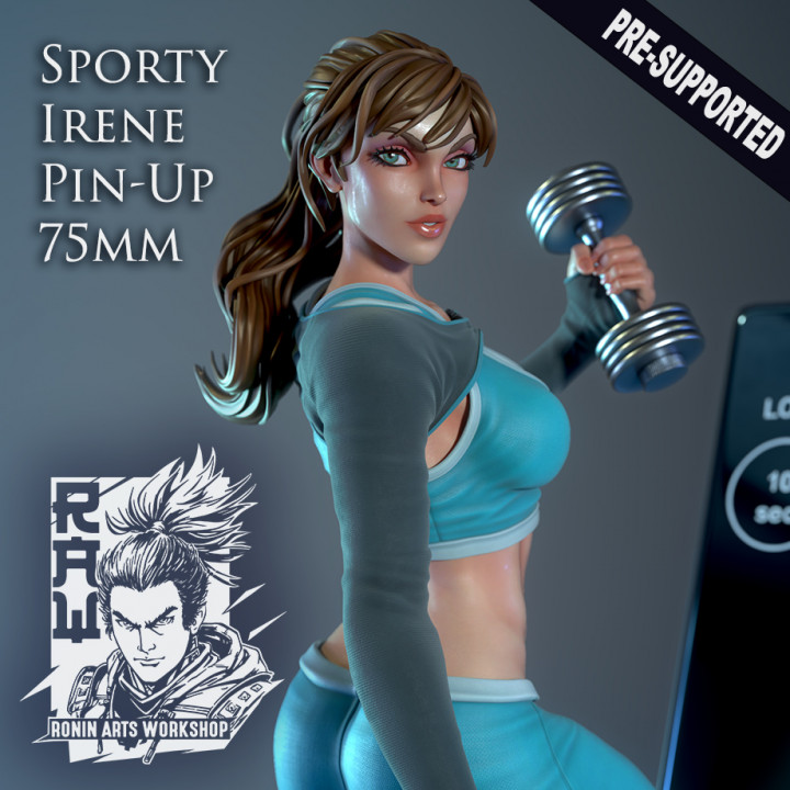 $14.99Sporty Irene Pin Up 75mm Pre-Supported