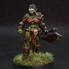 Picture of print of Orc Barbarian Female