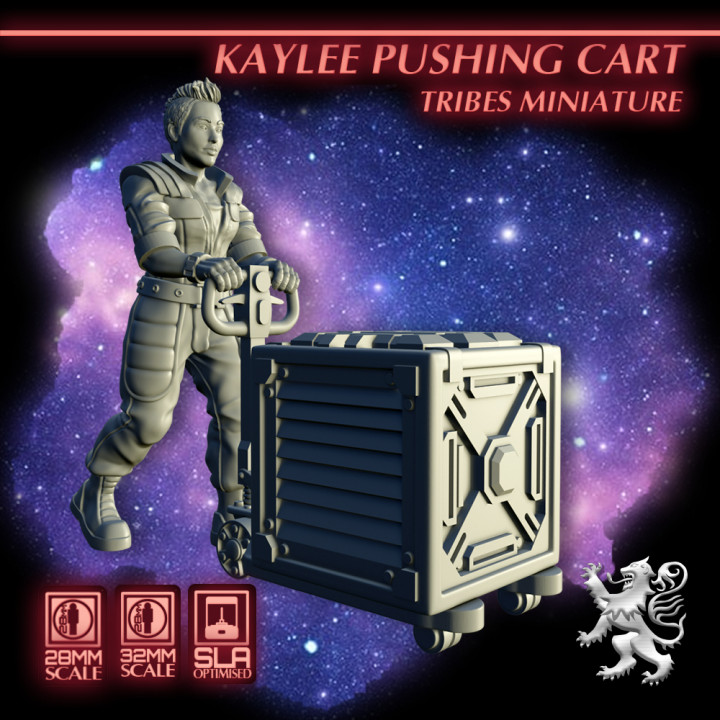 Kaylee Pushing Cart - Tribes Miniature's Cover