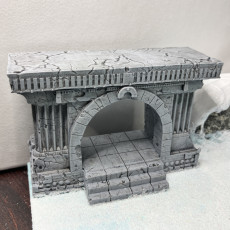 Picture of print of Ancient Temple Gates (set of 2)