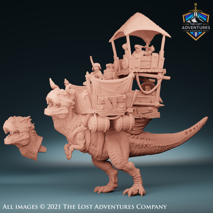 Great Horned Carnotaurus  With Howdah's Cover