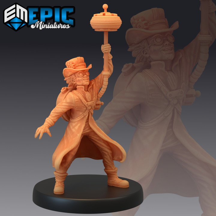 $3.90Prof. Felix Fortune Tesla Coil / Male Human Doctor / Steampunk Tech Character