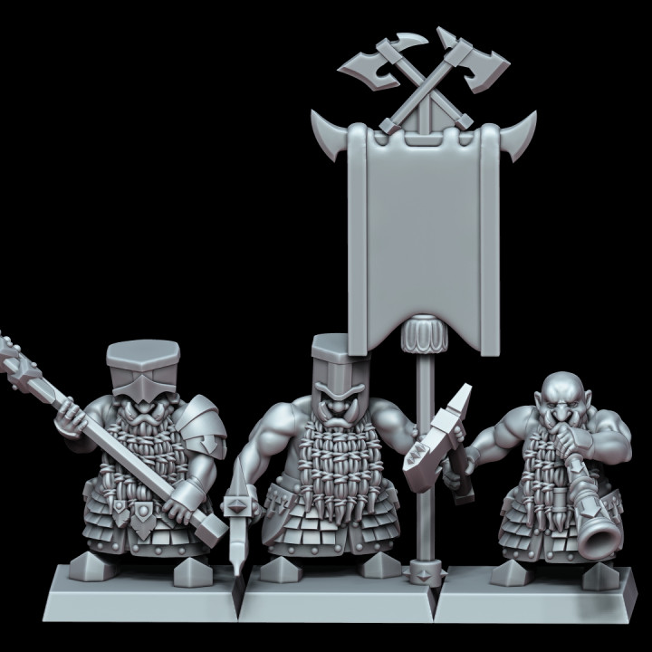 $8.00Chaos Dwarf Command Group 3