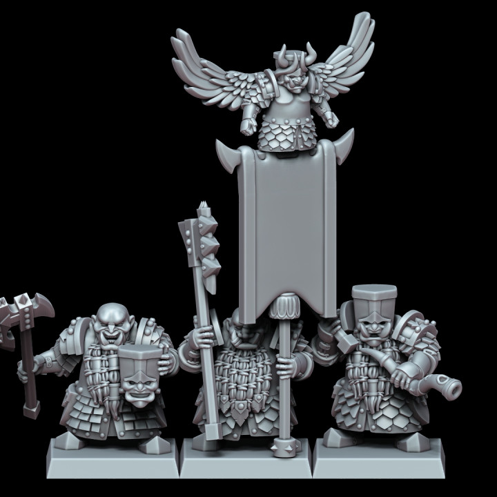 $8.00CHAOS DWARF COMMAND GROUP 4