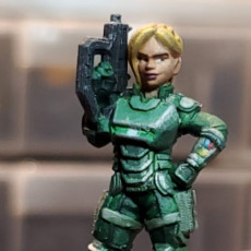 Picture of print of Selcao - Dawn Female Sci Fi Soldier