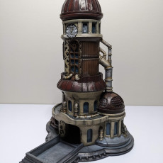 Picture of print of Dice Tower - The Steam Tower | Mythic Roll