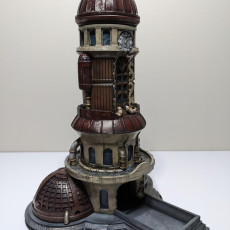 Picture of print of Dice Tower - The Steam Tower | Mythic Roll
