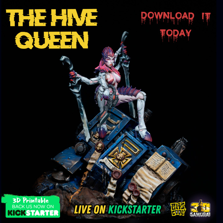 The Hive Queen - Demure Conqueror - Space Bug PinUp's Cover