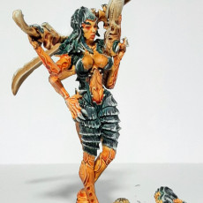 Picture of print of The Hive Queen - Mocking Demure Queen - Space Bug PinUp KillTeam