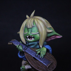 Picture of print of Gaz, the Goblin bard