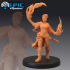 Guild Mage Set / Elemental Warrior / Mystical Female Human / Flame Air Handler image