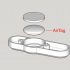Xiaomi M365 Wheel cap with hidden Apple AirTag image
