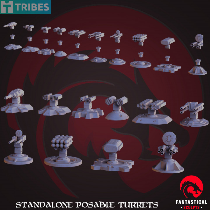$13.00Standalone Posable Turrets