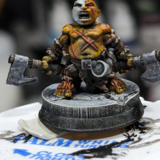 Picture of print of Halfling Barbarian (pre Supported)